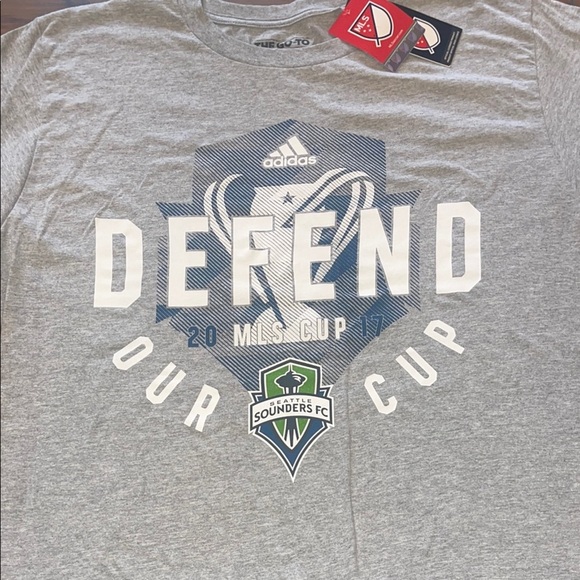 Adidas Gray Defend Our Cup T-Shirt - Picture 5 of 5